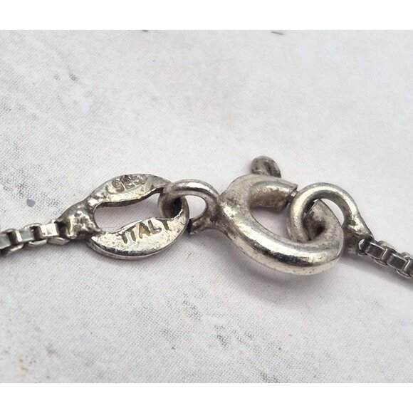 Vintage Disney Sterling 925 Mickey Mouse Earrings and Box Chain Necklace Set - Picture 11 of 11